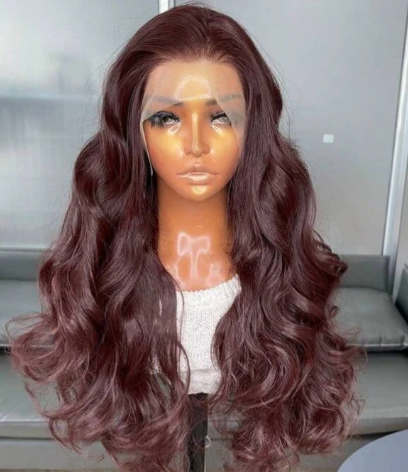 Long Body Wave Glueless Kanekalon Wig- Human Blend