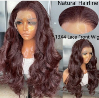 Long Body Wave Glueless Kanekalon Wig- Human Blend