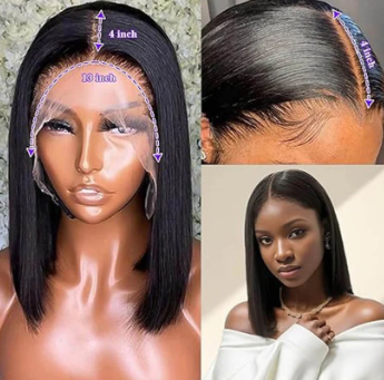 Straight Bob Wig-Human Hair